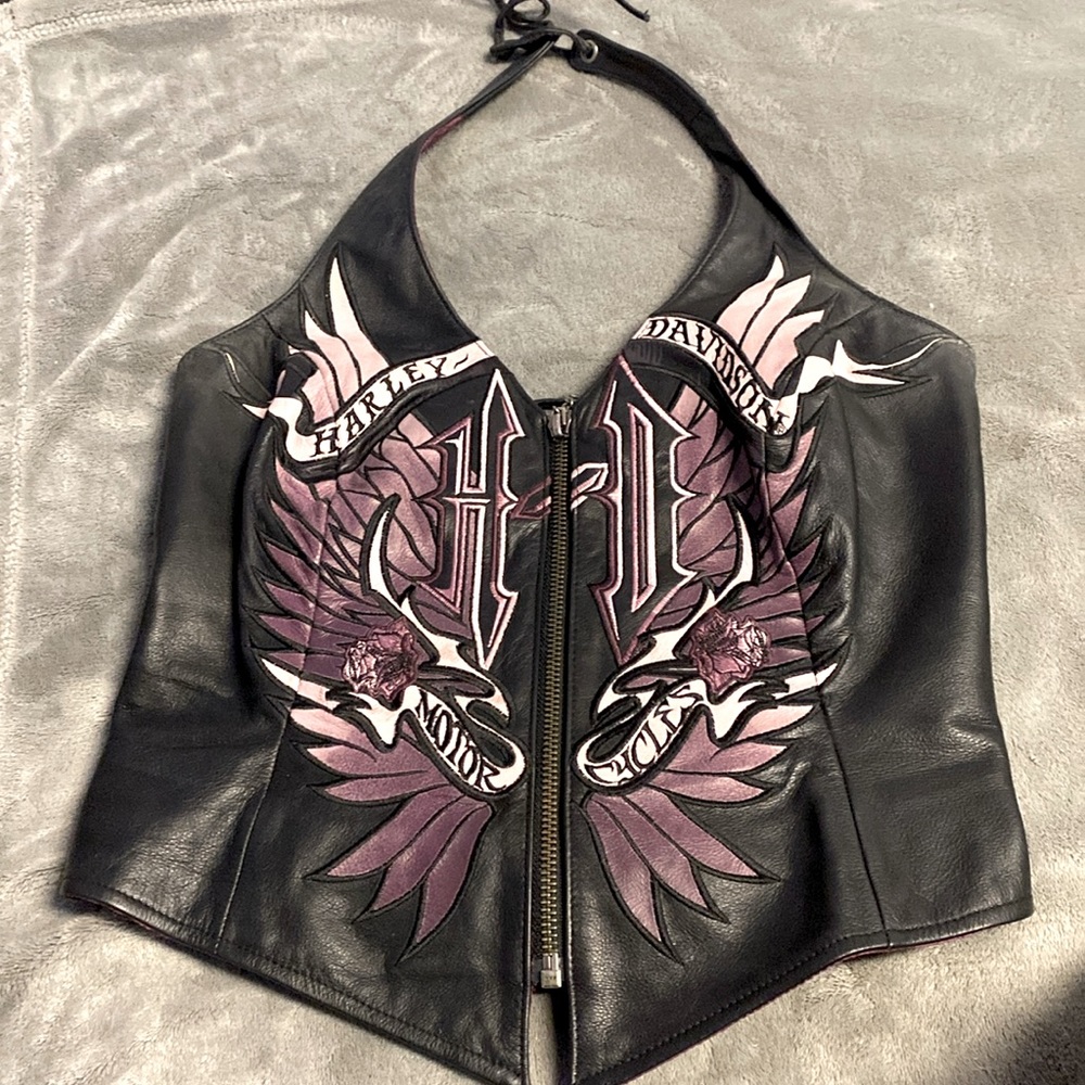 Harley Davidson corset halter vest